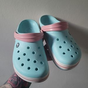Baby blue crocs